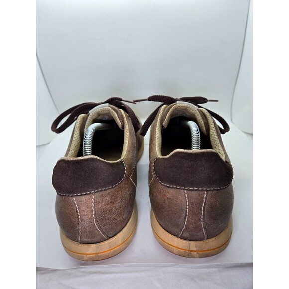 ECCO Street Retro Golf Shoes Mens 13.5 Brown Leather Spikeless Athletic Sneakers